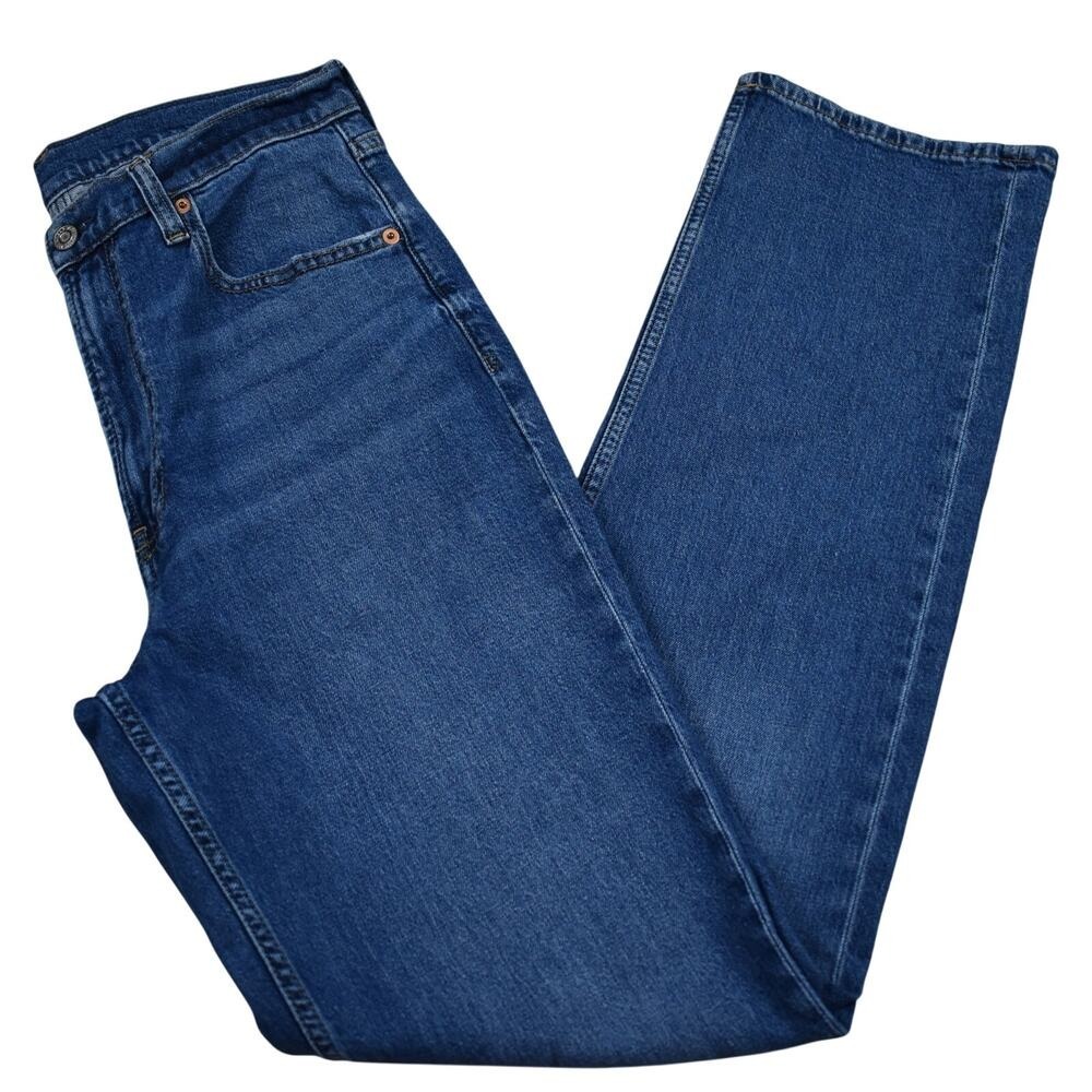 Gap 90s Loose High Rise Jeans Women's Size 29/8L (31x31) Straight Leg Blue Denim